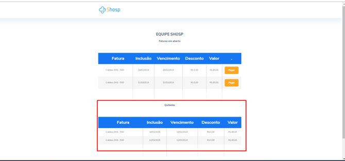 Como acessar as faturas do Shosp - img 3