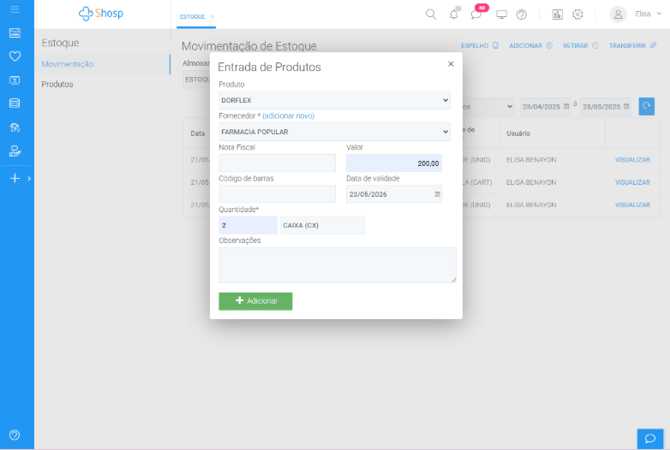 Como adicionar e retirar produtos do estoque img 2