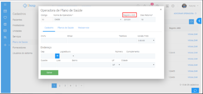Como configurar o Faturamento TISS - img 2