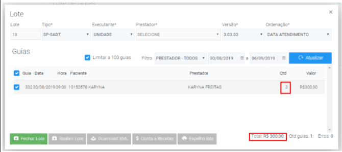 Como funciona o faturamento TISS de Sessões de Serviços - img 3