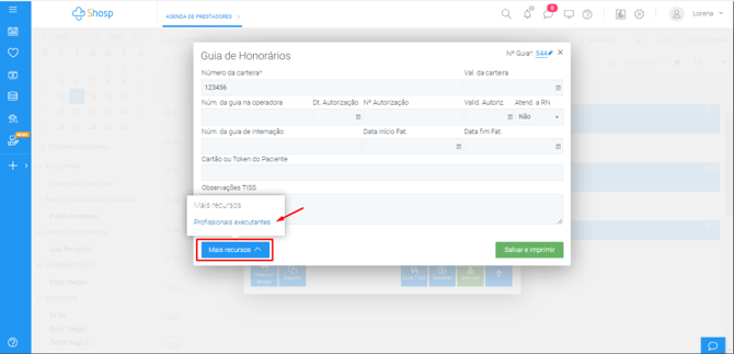 Como preencher e gerar a Guia de Honorários - img 4