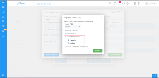 Como preencher e gerar a Guia de Honorários - img 5