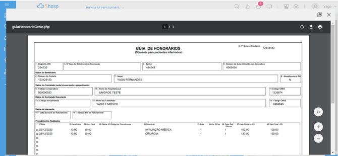 Como preencher e gerar a Guia de Honorários - img 6