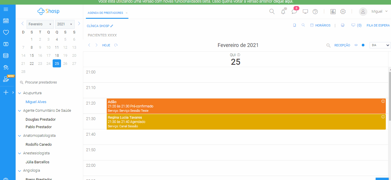 Como realizar pré-confirmação de agendamentos no Shosp - video 2