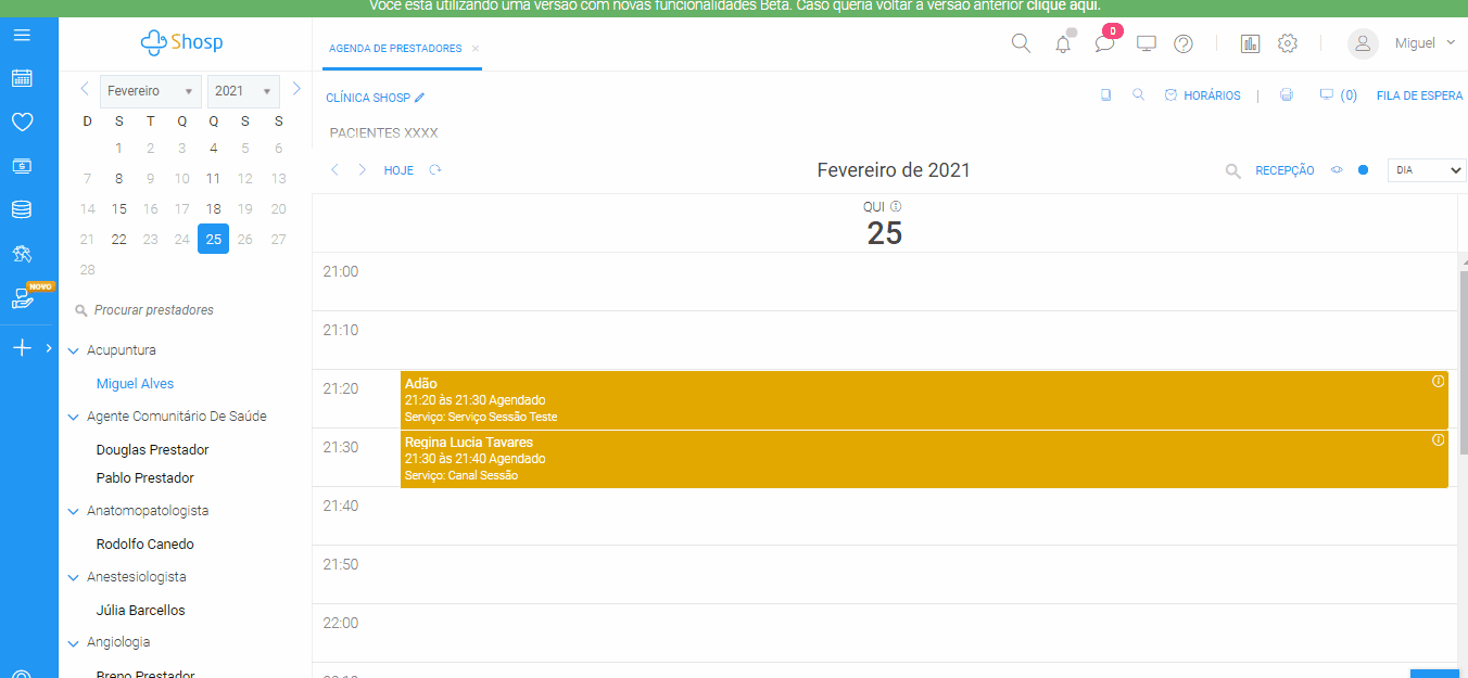 Como realizar pré-confirmação de agendamentos no Shosp- video 1