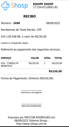 Como realizar venda, emitir Nota Fiscal e Recibo no nome de terceiros - img 2