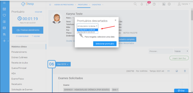 Como recuperar um prontuário descartado - img 4