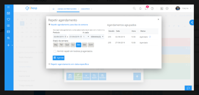 Como repetir um agendamento - img 3