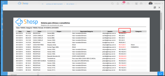 Como retirar o Relatório de Movimento de Caixa- img 4