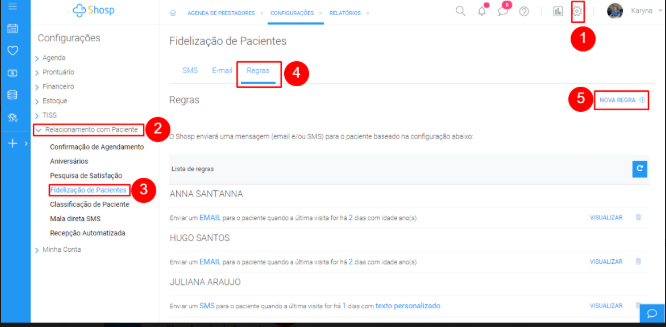Como usar Novas Regras de Fidelização de Pacientes - img1