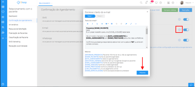 Como utilizar a Confirmação de Agendamento - img 6