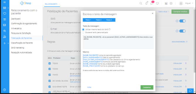 Como utilizar a Fidelização de Pacientes - IMG 4