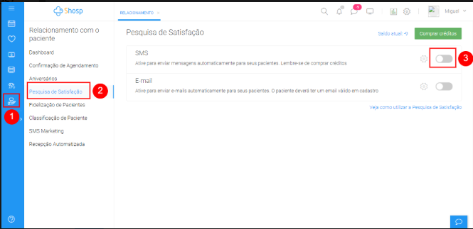 Como utilizar a Pesquisa de Satisfação img1