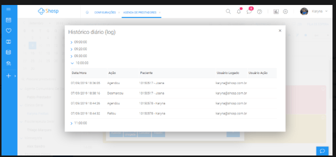 Como utilizar as Funções Desmarcar, Faltar e Cancelar -11