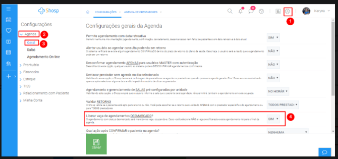 Como utilizar as Funções Desmarcar, Faltar e Cancelar -4