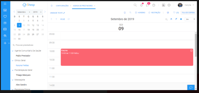Como utilizar as Funções Desmarcar, Faltar e Cancelar -7
