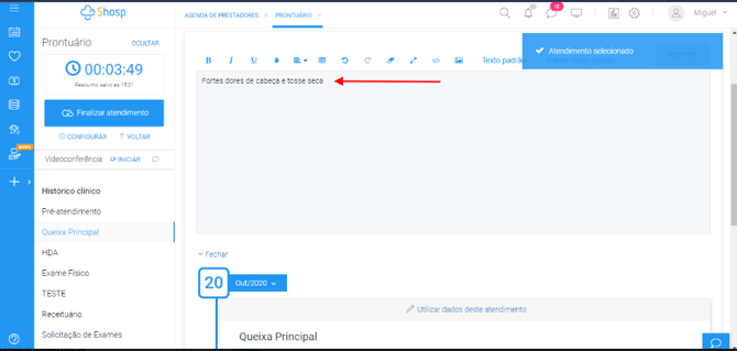 Como utilizar dados dos atendimentos anteriores no prontuário - img 3