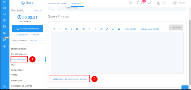 Como utilizar dados dos atendimentos anteriores no prontuário- img 1