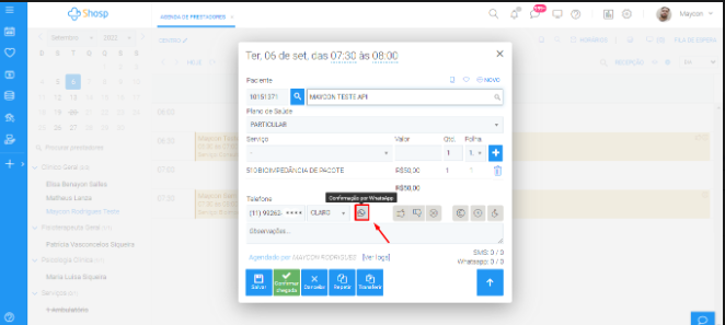 Como utilizar o Whatsapp para confirmação de agendamento - img 2