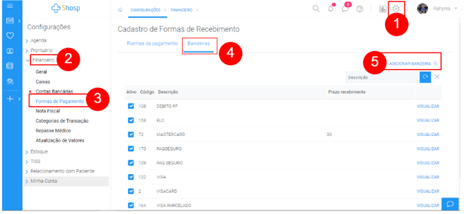 Imagem 1 - adicionar bandeira