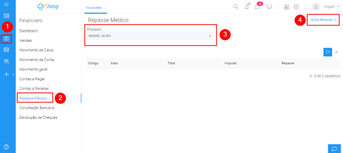 Imagem 11 - gerenciar custos do repasse médico