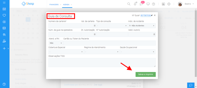 Imagem 2 - emitir e imprimir guias