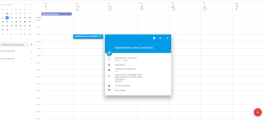 Imagem 4 - agendamento shosp no Google