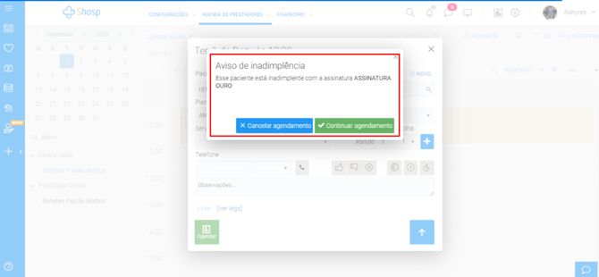 Imagem 5 - primeira regra aviso