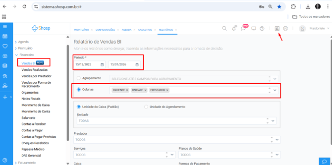 Vendas BI- COLUNAS  1